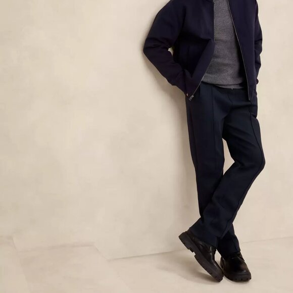 Banana Republic Other - Banana Republic Herringbone Scuba Jogger size XL Navy